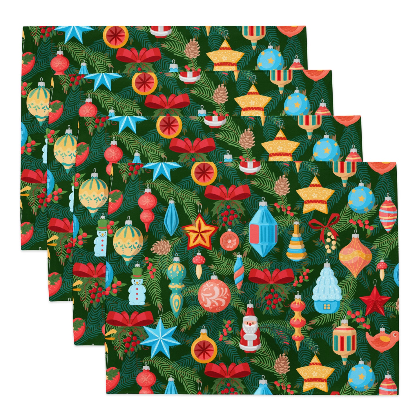 Decorated Tree Placemat Set