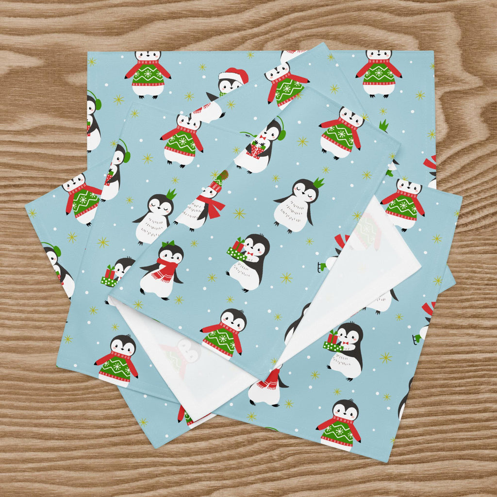 Christmas Penguins Placemat Set