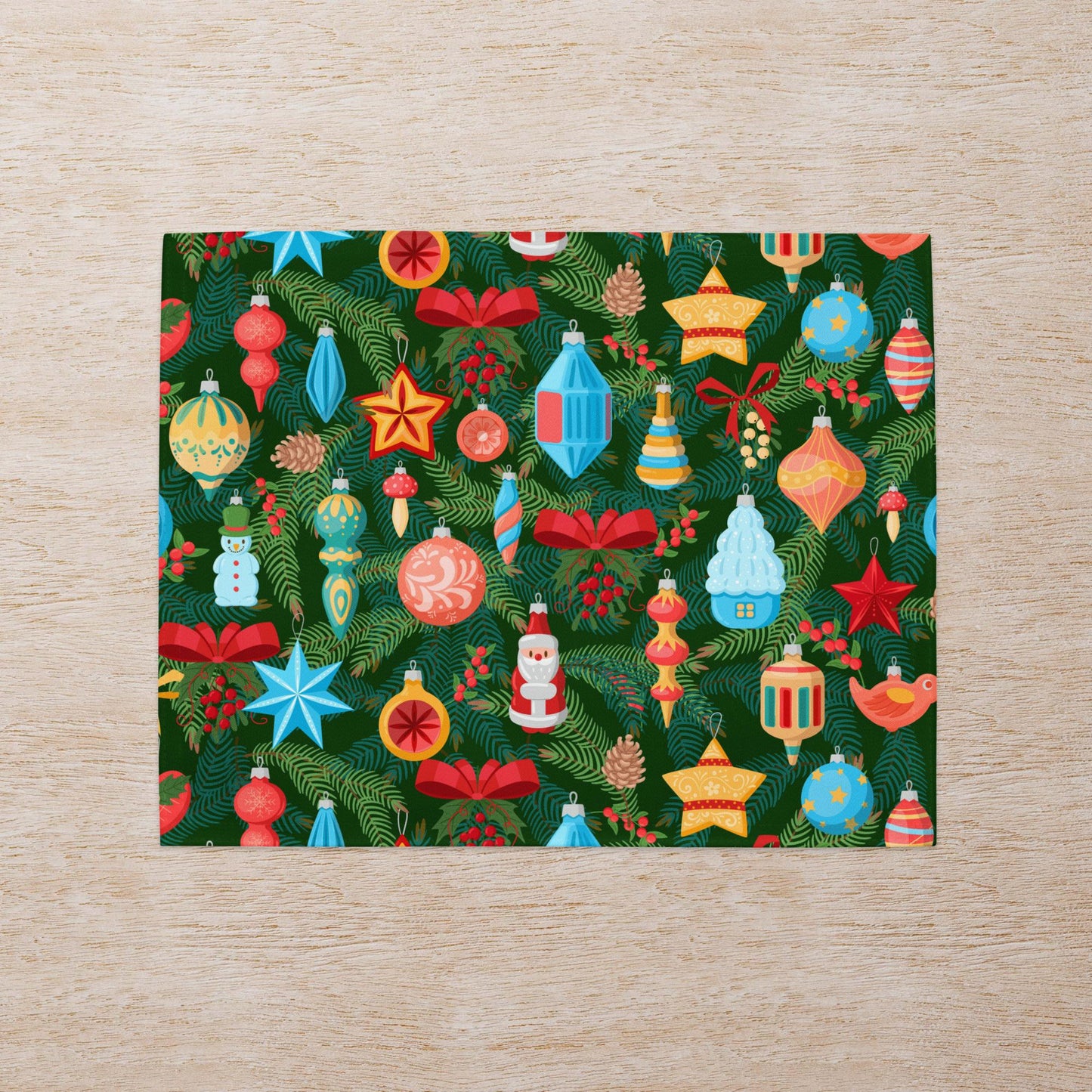 Decorated Tree Placemat Set