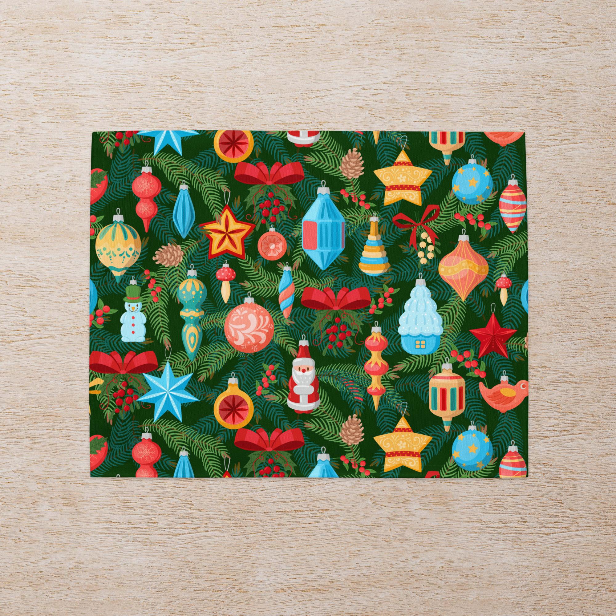 Warm Tree Cold Tree Placemat by CharVoz Studio