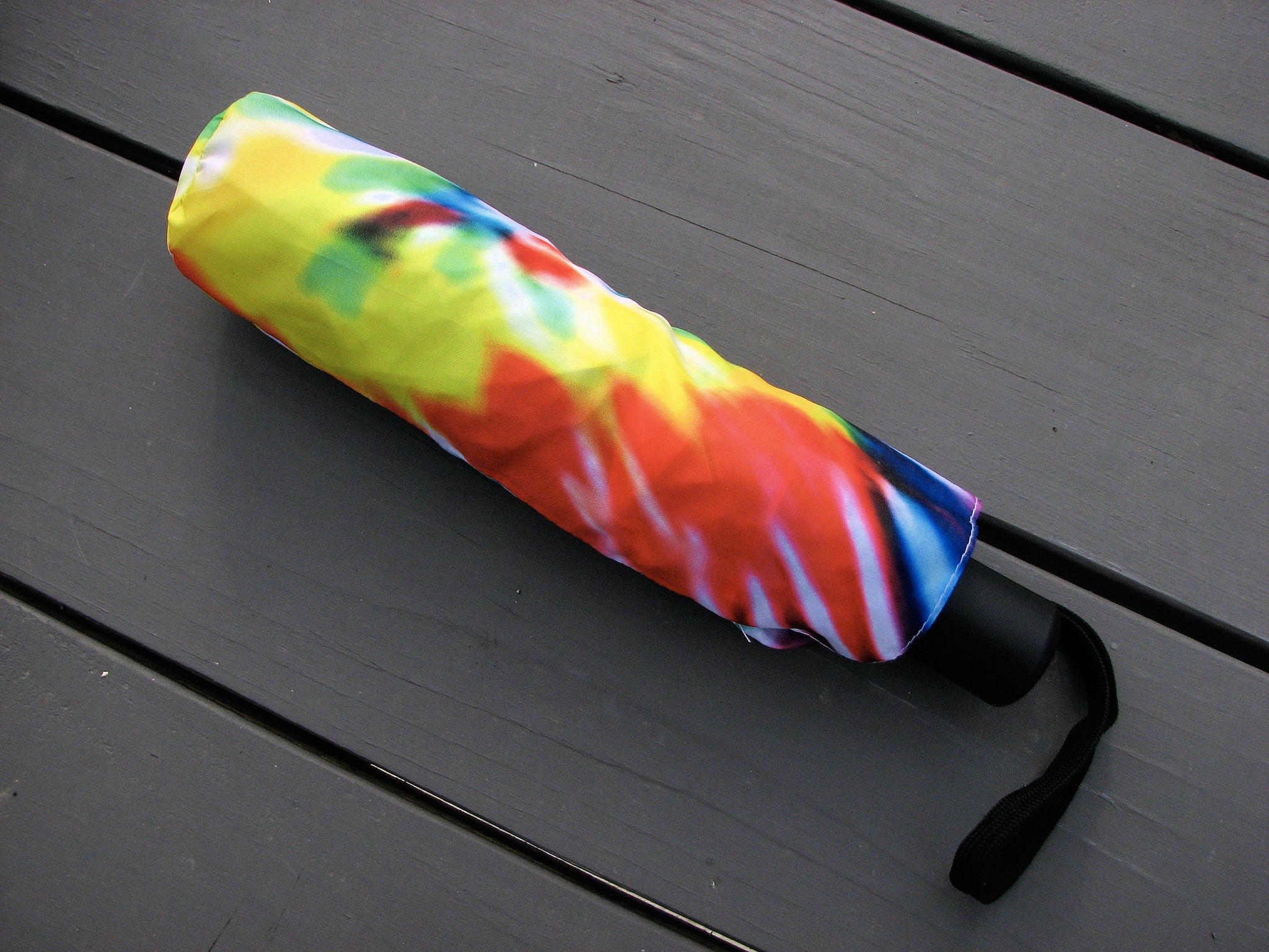 Tie Dye Automatic Foldable Umbrella