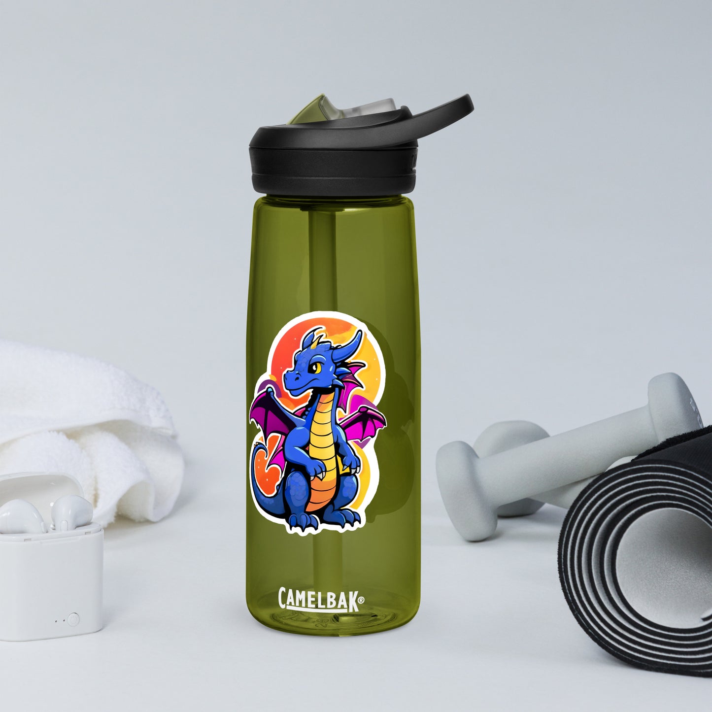 Cute Dragon Sports Water Bottle