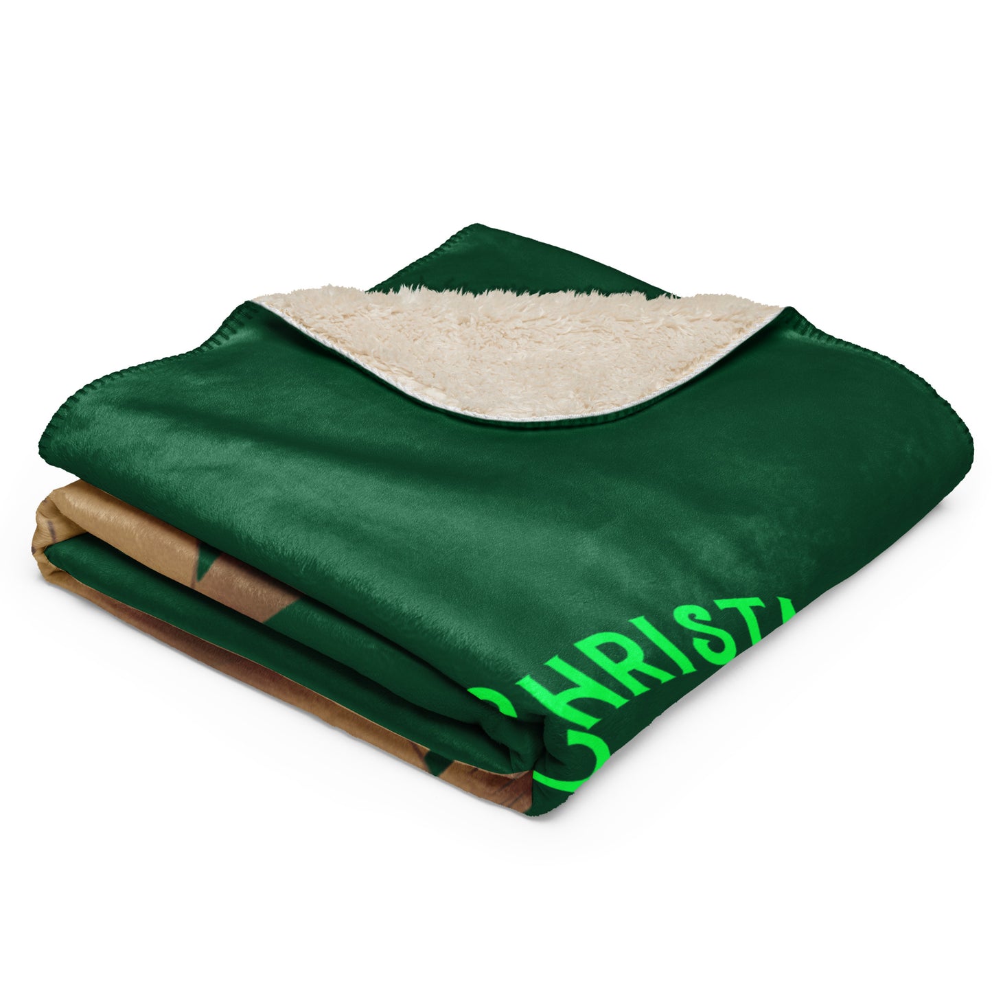 Hoppy Christmas Sherpa Blanket