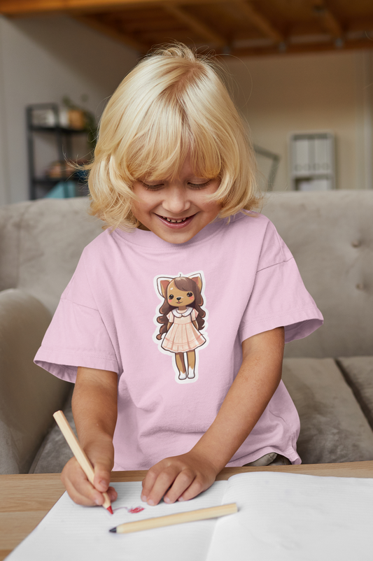 Puppy in a Dress Toddler Short Sleeve Tee