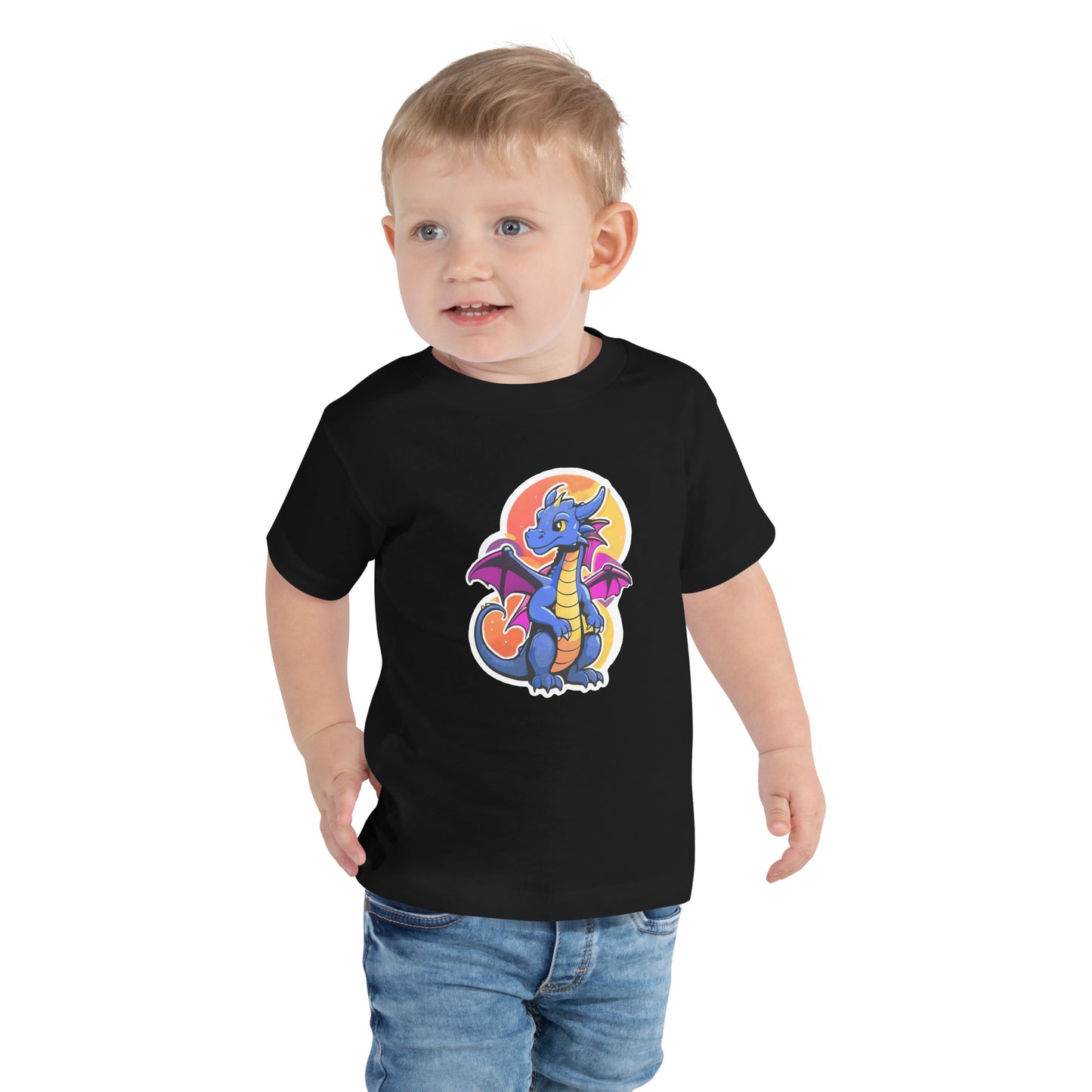 Cute Dragon Toddler Short Sleeve Tee