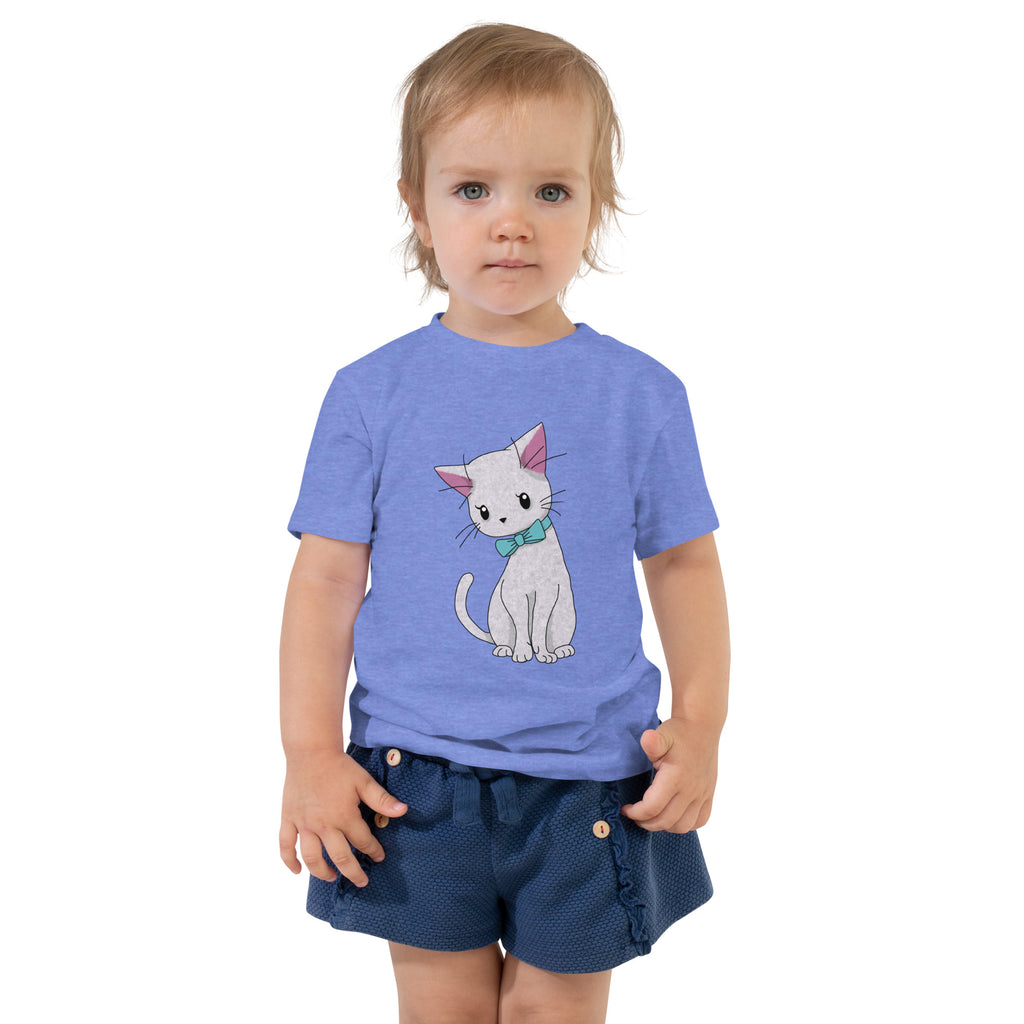 Cat with Bow Tie Toddler Short Sleeve Tee