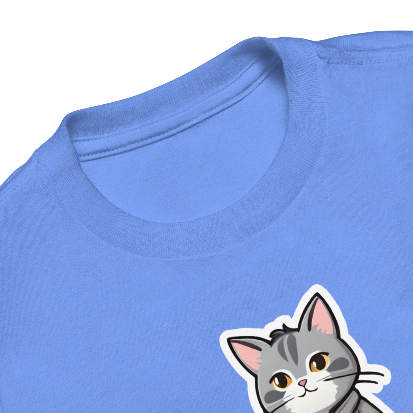 Grey Kitten in a Parka Toddler Short Sleeve Tee