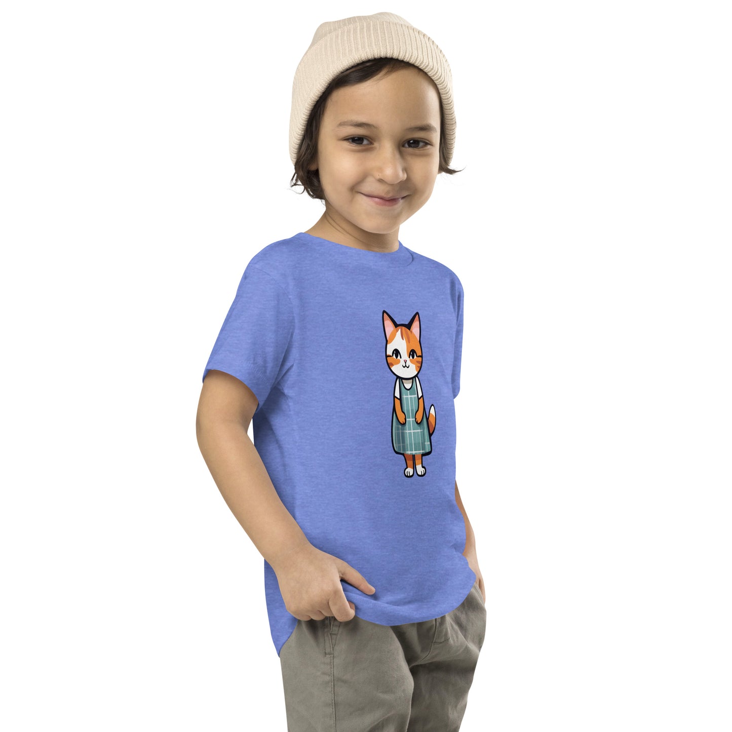 Cat in an Apron Dress Toddler Short Sleeve Tee