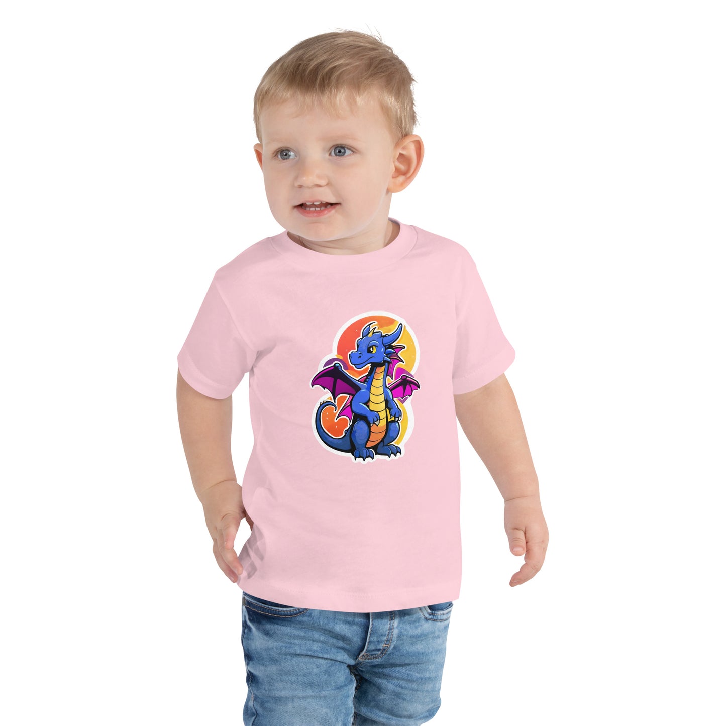 Cute Dragon Toddler Short Sleeve Tee