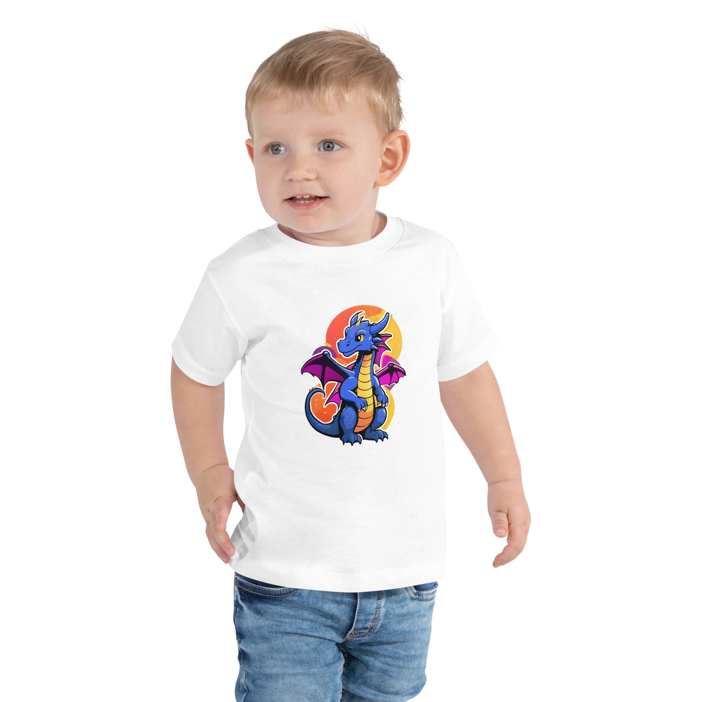 Cute Dragon Toddler Short Sleeve Tee