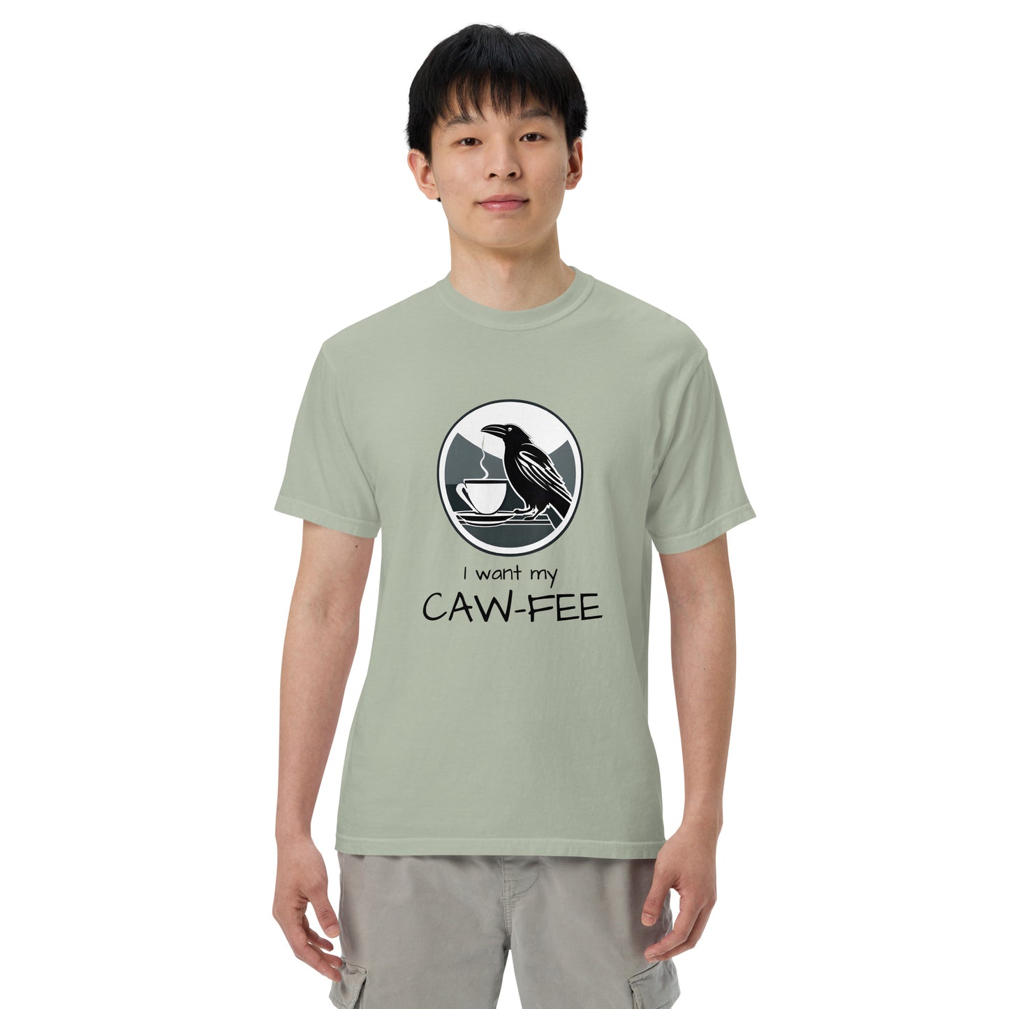 I Want my Coffee Garment-Dyed Heavyweight T-shirt