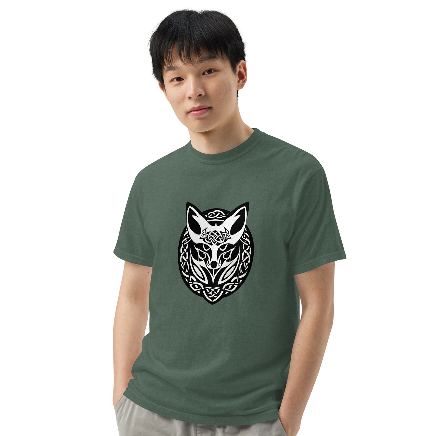 Celtic Fox Unisex Garment-Dyed Heavyweight T-shirt