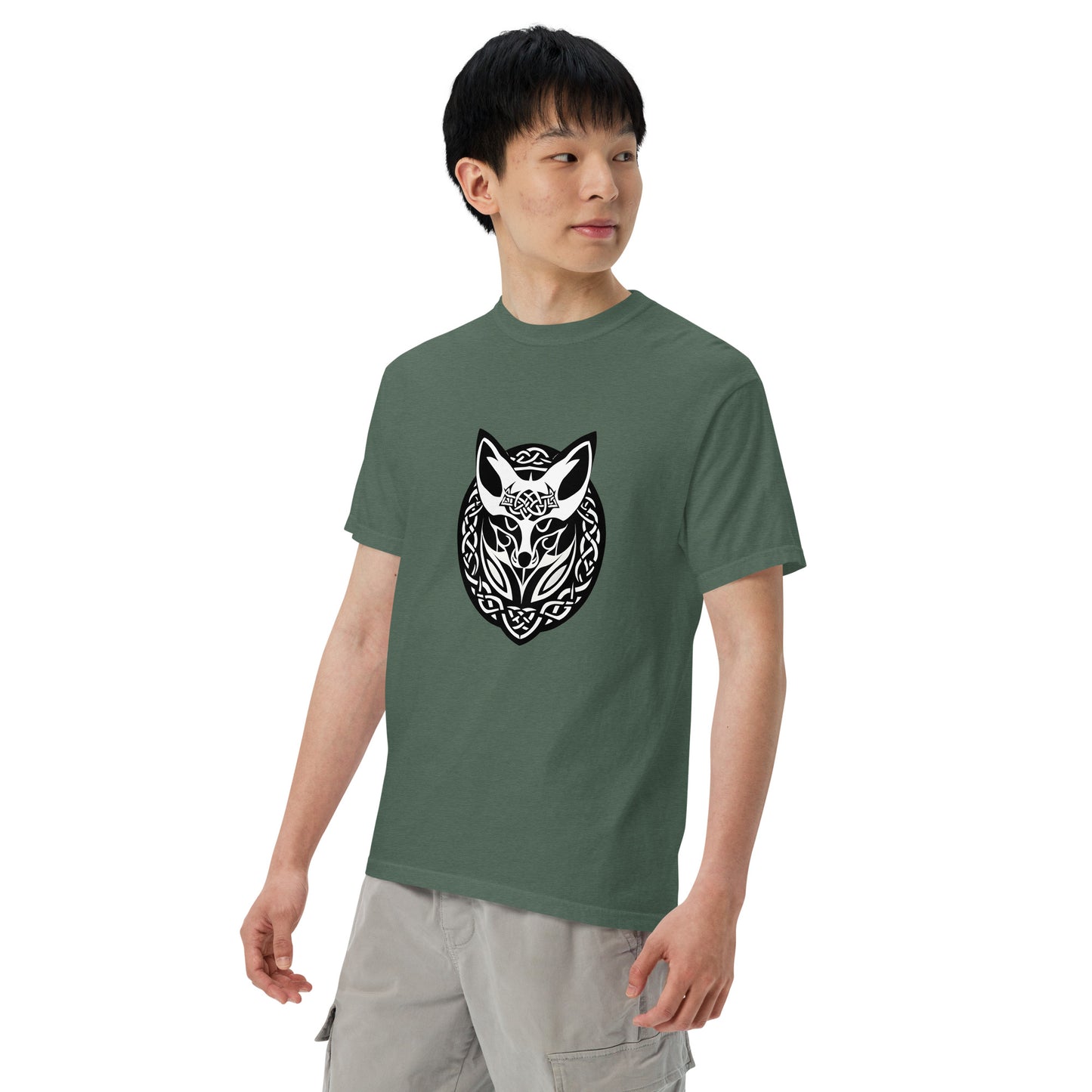 Celtic Fox Unisex Garment-Dyed Heavyweight T-shirt