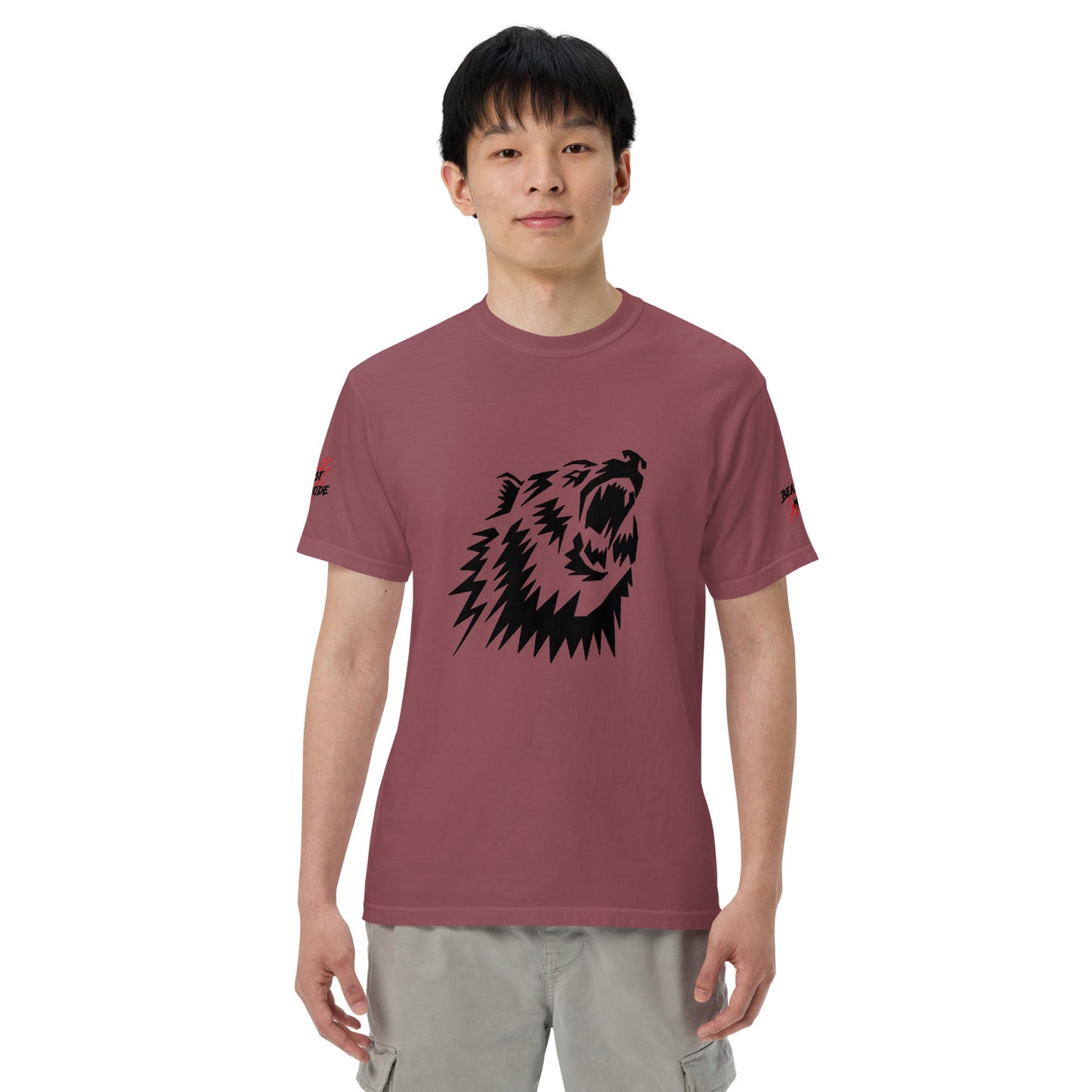 Beast Mode Grizzly Unisex Garment-Dyed Heavyweight T-shirt