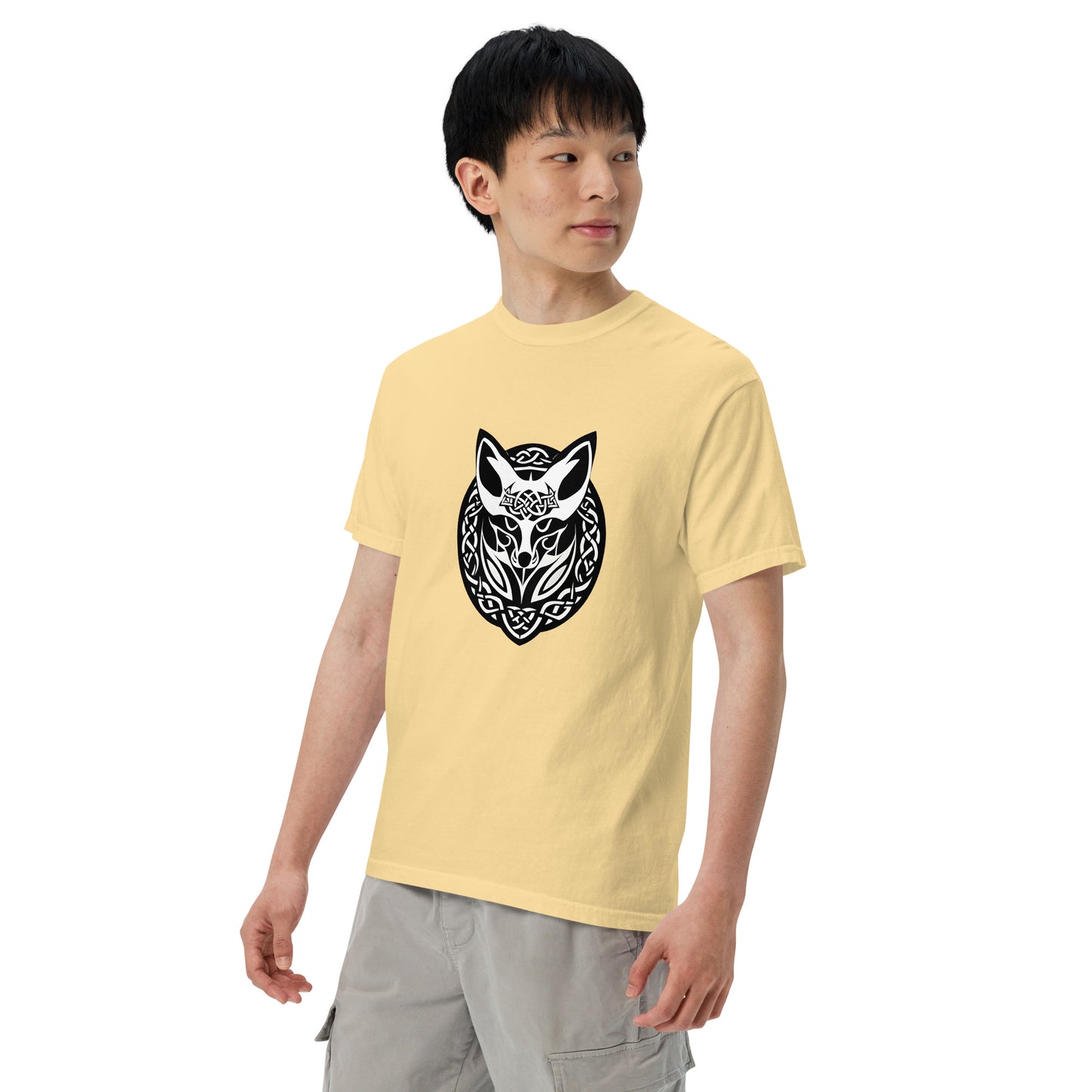 Celtic Fox Unisex Garment-Dyed Heavyweight T-shirt