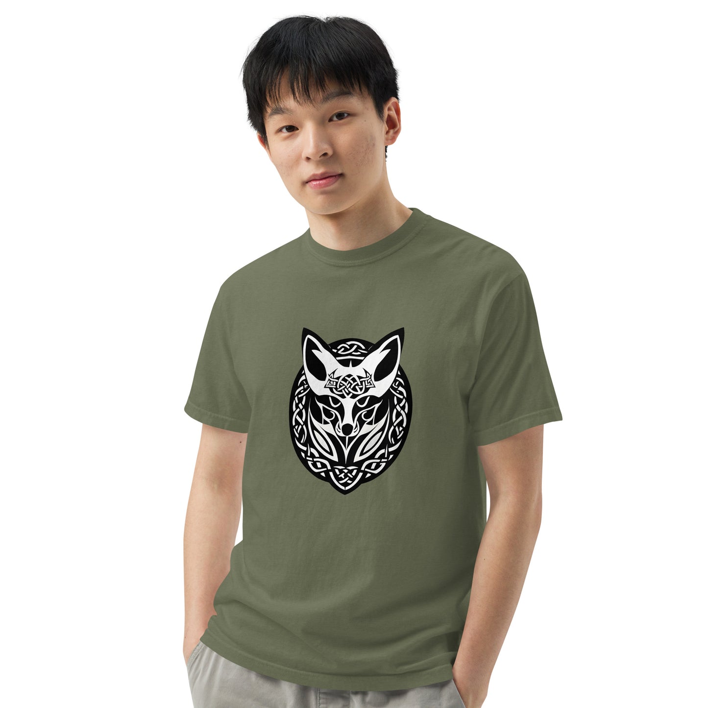 Celtic Fox Unisex Garment-Dyed Heavyweight T-shirt