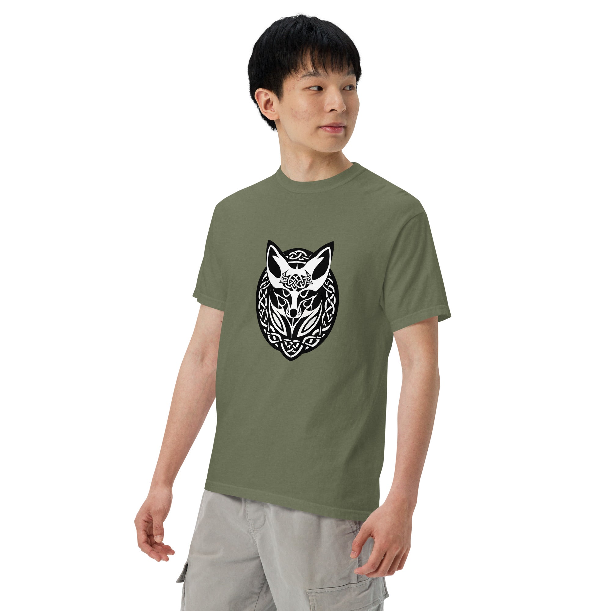Celtic Fox Unisex Garment-Dyed Heavyweight T-shirt