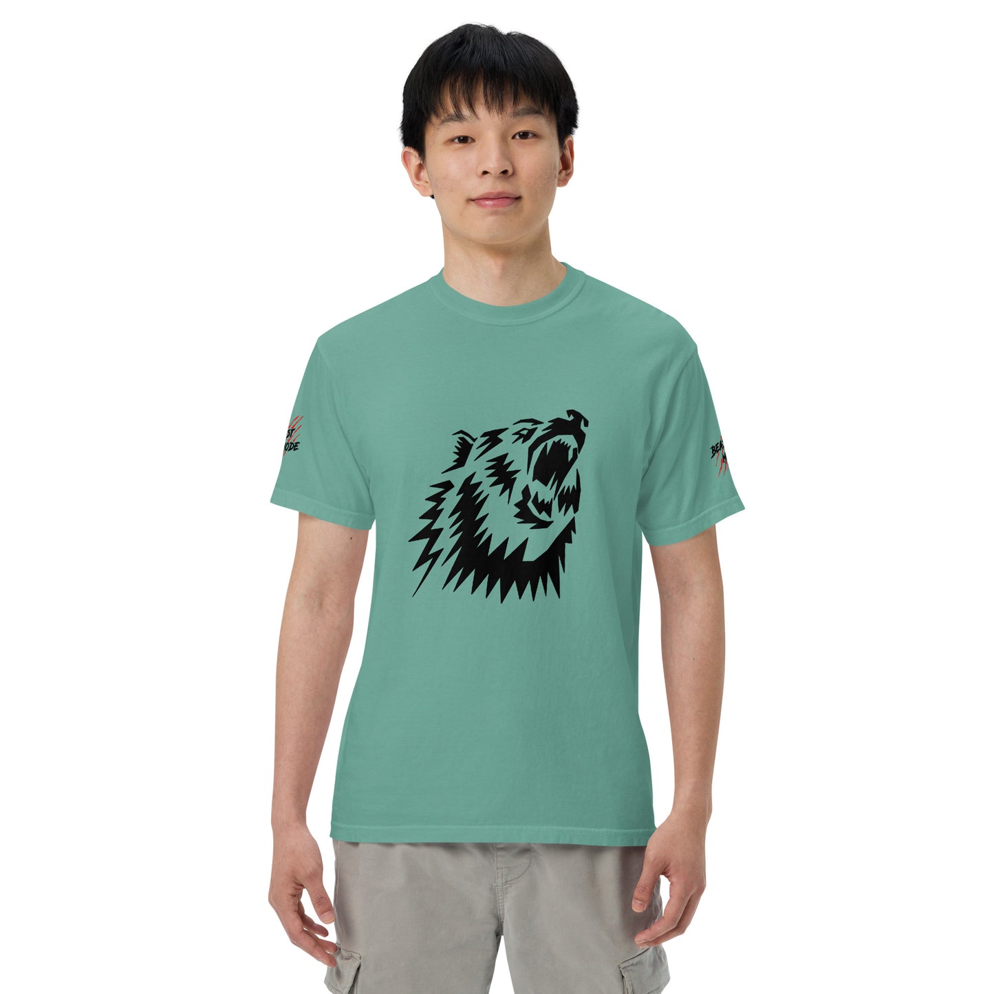 Beast Mode Grizzly Unisex Garment-Dyed Heavyweight T-shirt