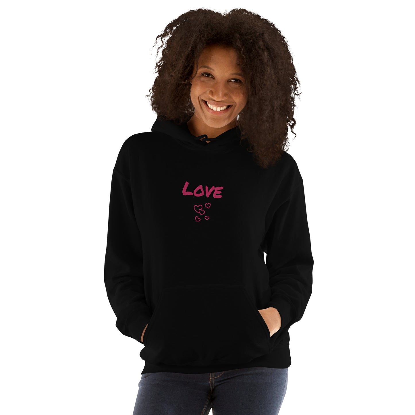 Love Unisex Embroidered Hoodie