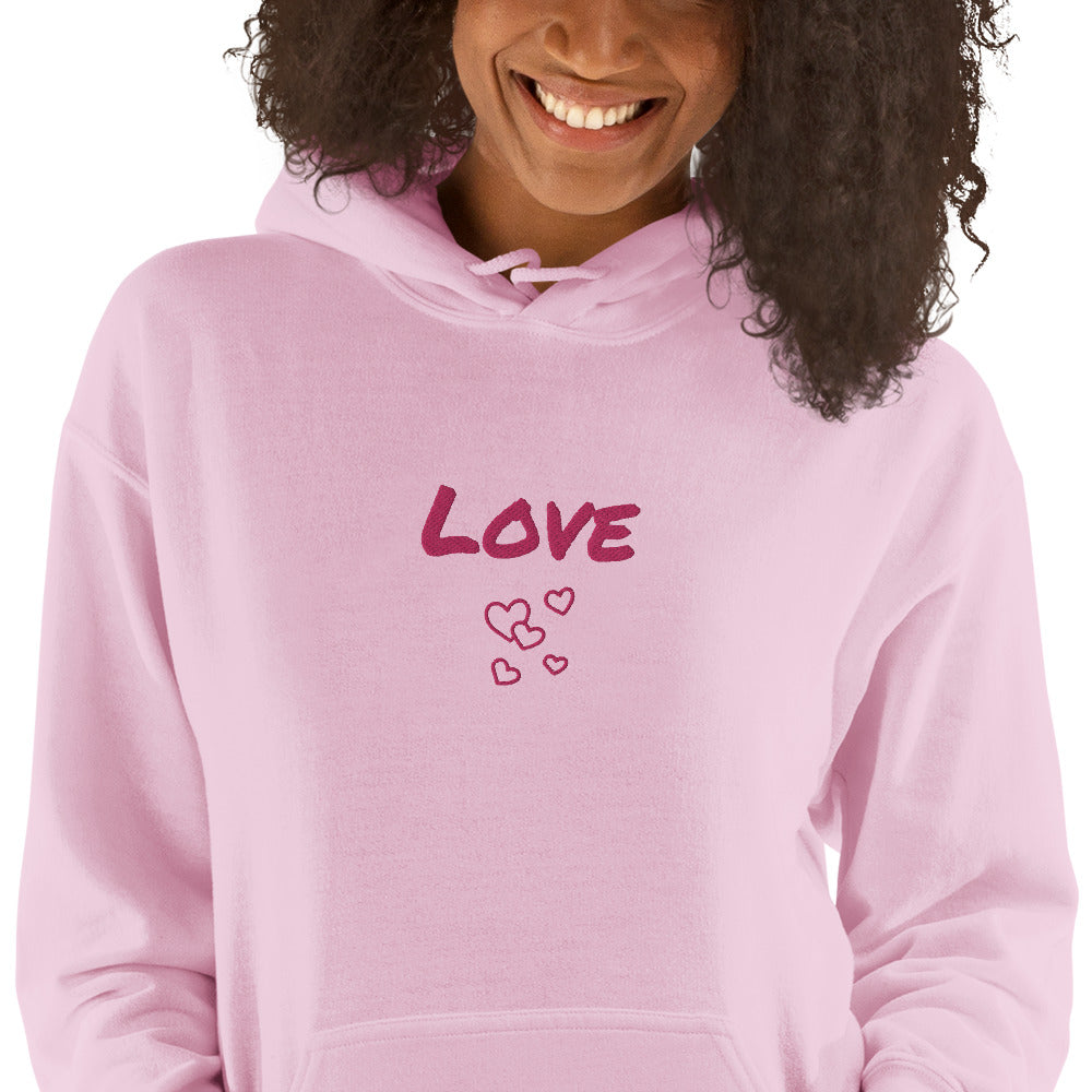 Love Unisex Embroidered Hoodie