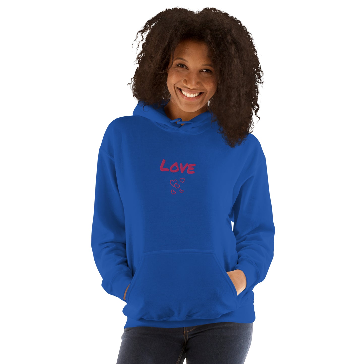 Love Unisex Embroidered Hoodie