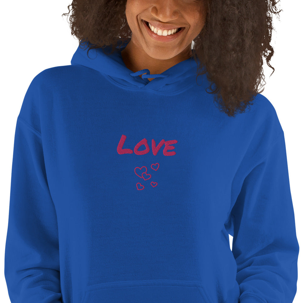 Love Unisex Embroidered Hoodie