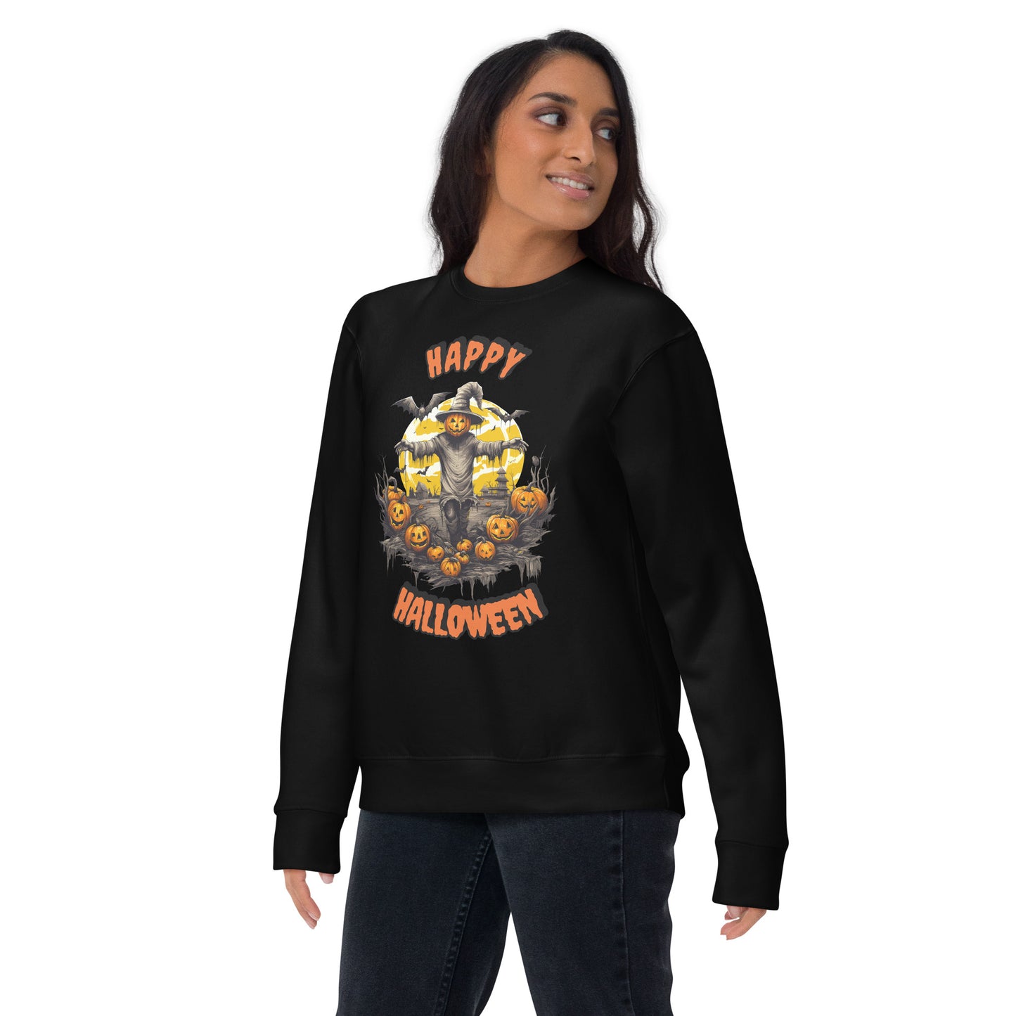 Spooky Scarecrow Unisex Premium Sweatshirt