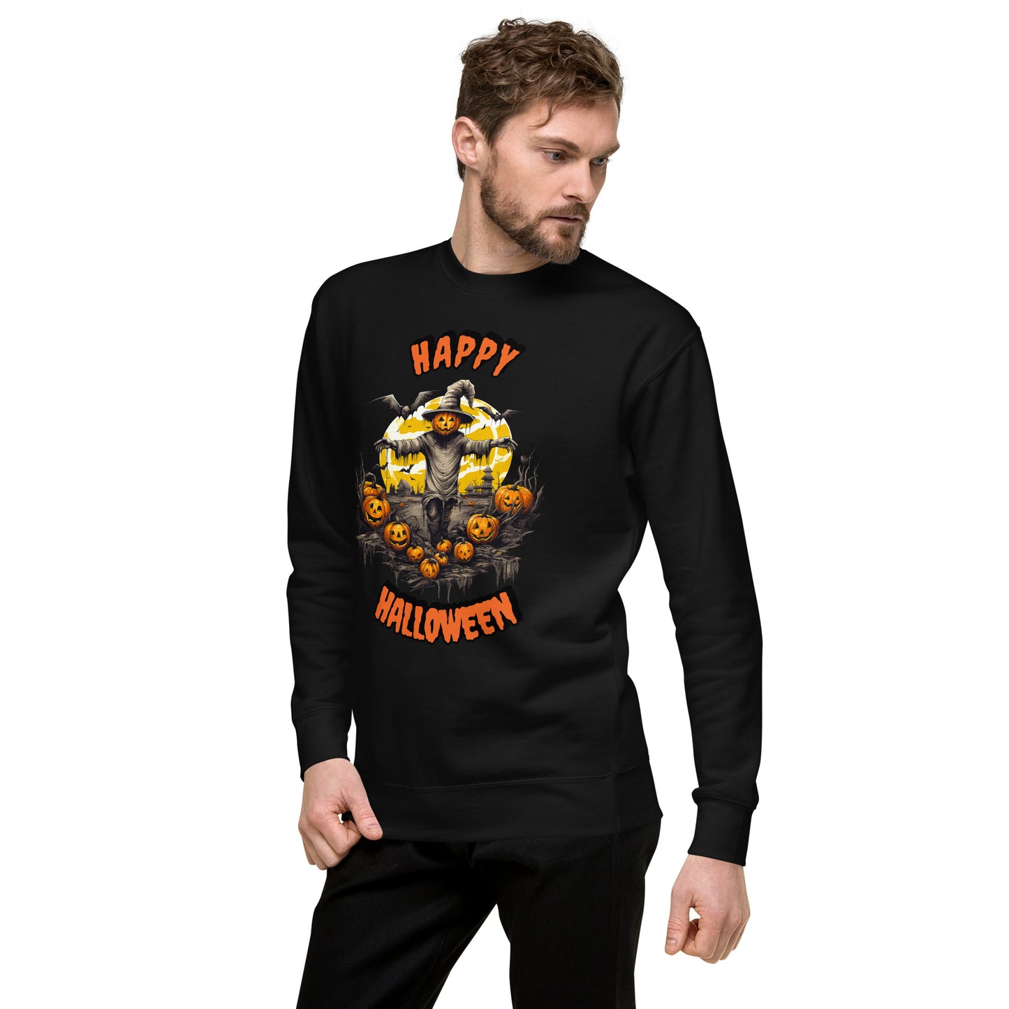 Spooky Scarecrow Unisex Premium Sweatshirt