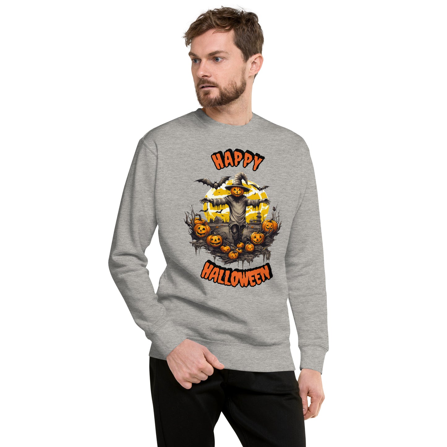 Spooky Scarecrow Unisex Premium Sweatshirt