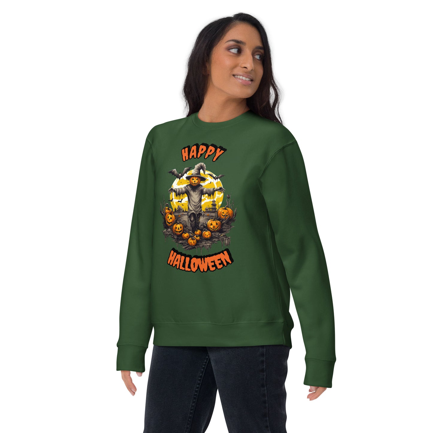 Spooky Scarecrow Unisex Premium Sweatshirt