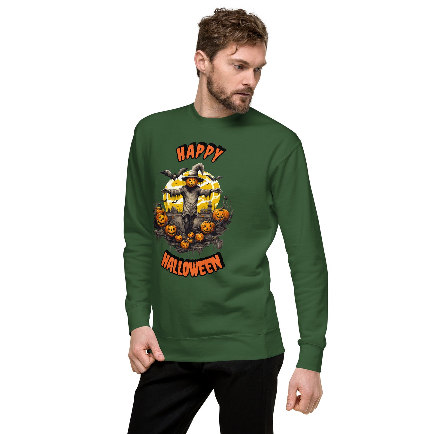 Spooky Scarecrow Unisex Premium Sweatshirt