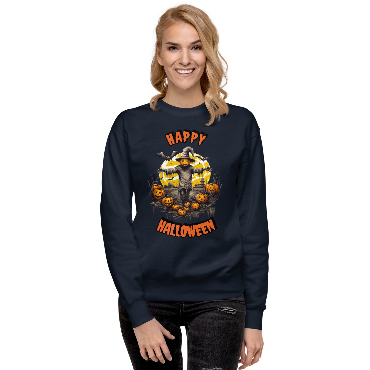 Spooky Scarecrow Unisex Premium Sweatshirt