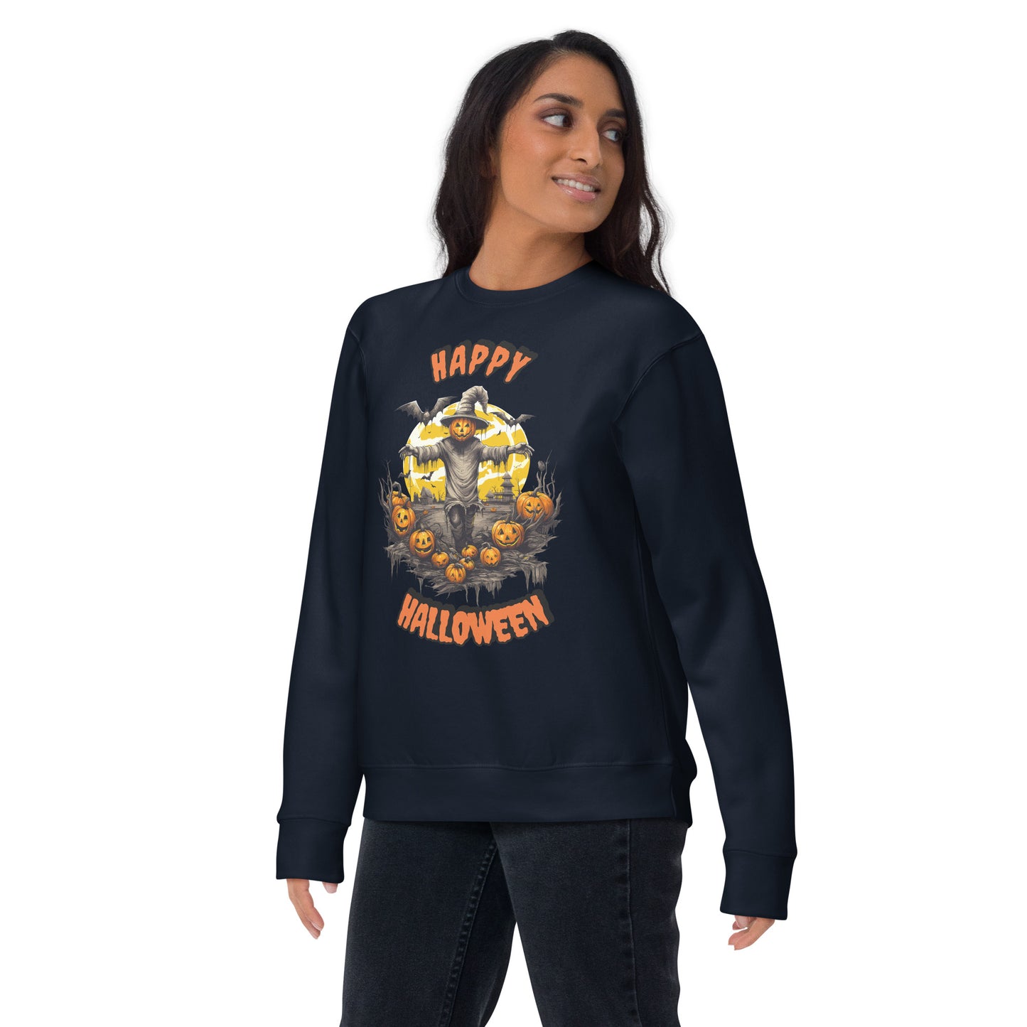 Spooky Scarecrow Unisex Premium Sweatshirt