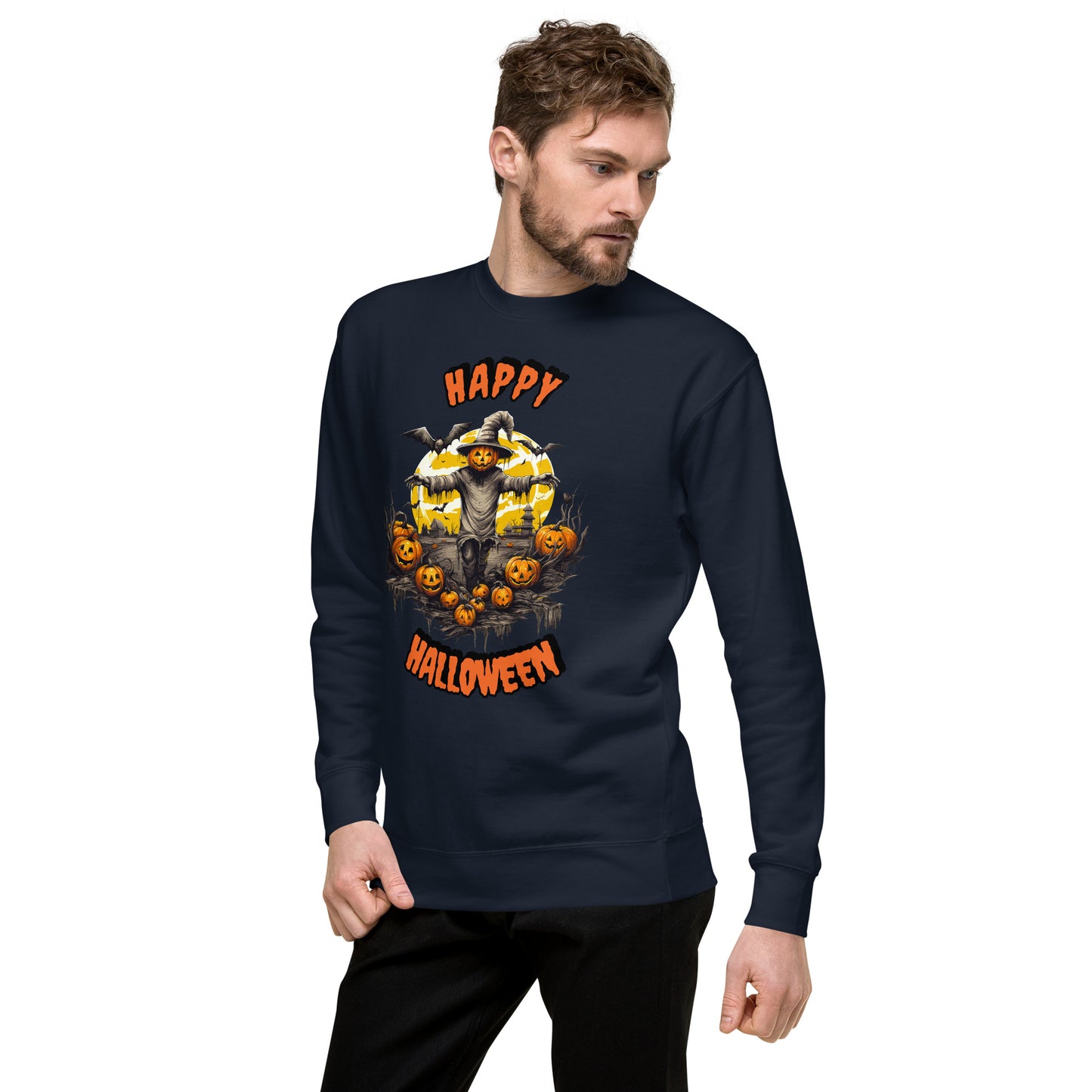 Spooky Scarecrow Unisex Premium Sweatshirt