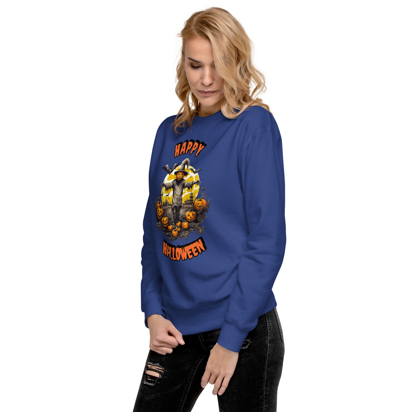 Spooky Scarecrow Unisex Premium Sweatshirt