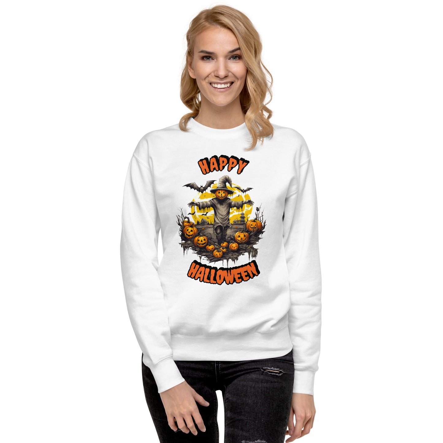 Spooky Scarecrow Unisex Premium Sweatshirt