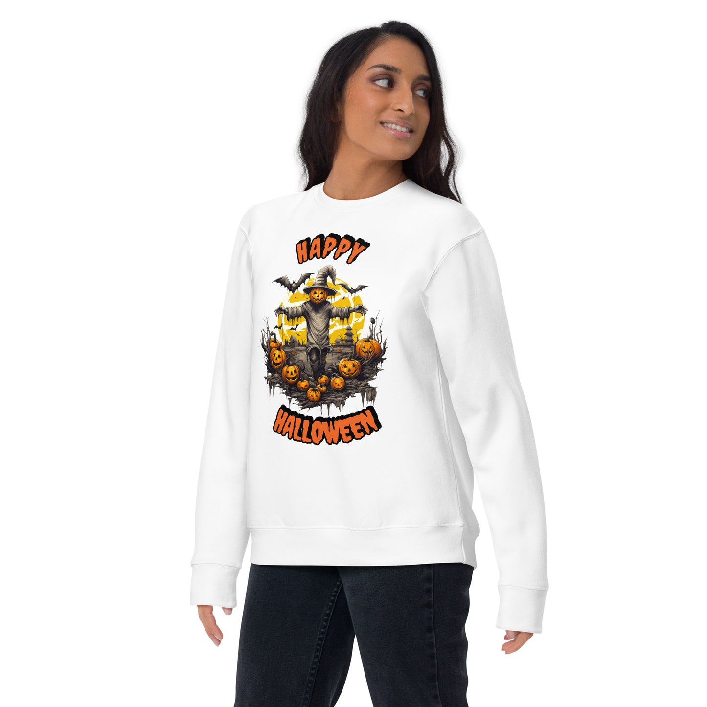 Spooky Scarecrow Unisex Premium Sweatshirt