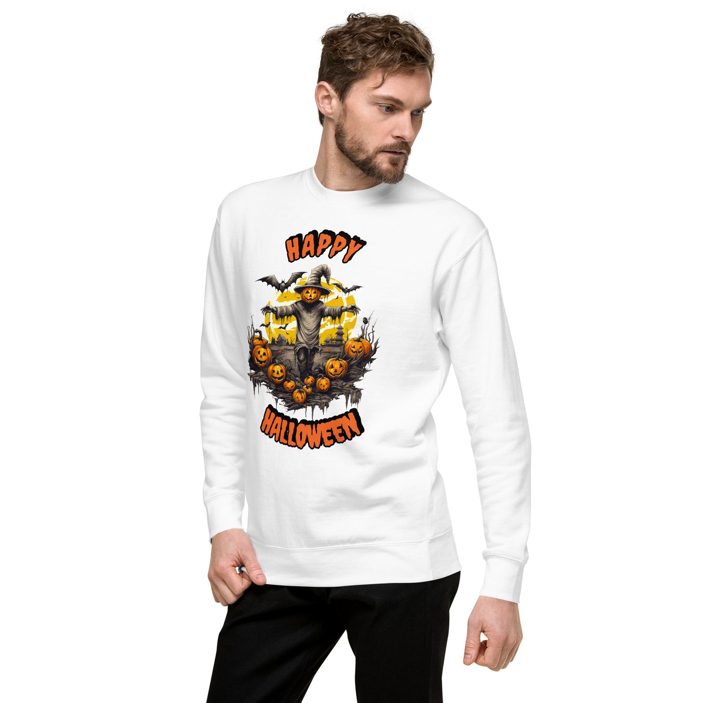 Spooky Scarecrow Unisex Premium Sweatshirt