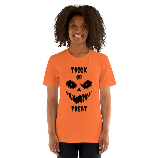 Spooky Ghost Face Unisex Halloween T-shirt