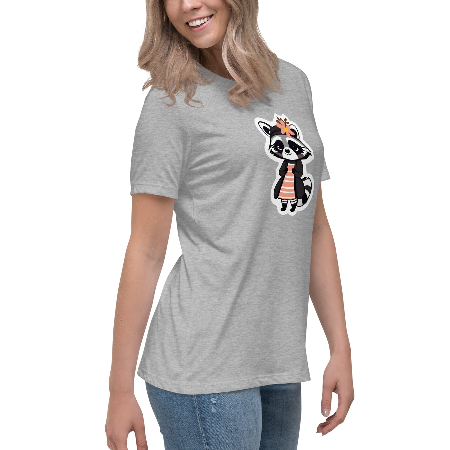 Raccoon Girl Women's Relaxed T-Shirt