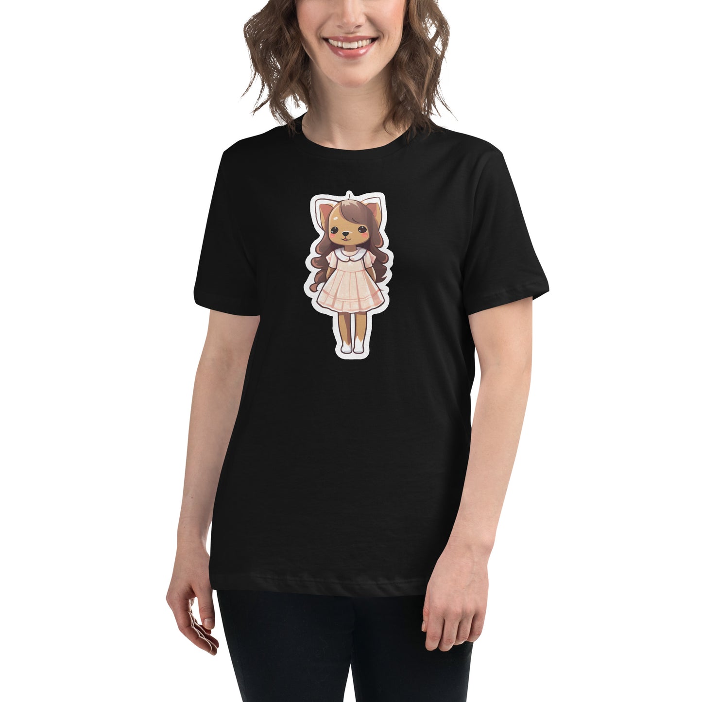 Puppy in a Dress Women's Relaxed T-Shirt