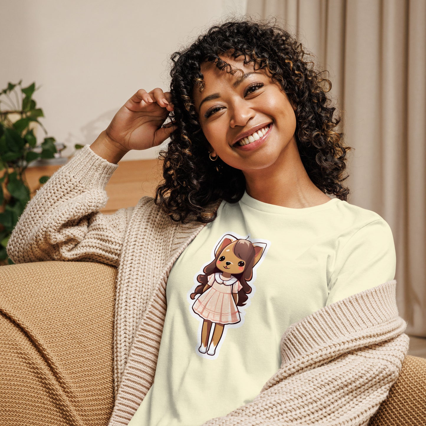 Puppy in a Dress Women's Relaxed T-Shirt