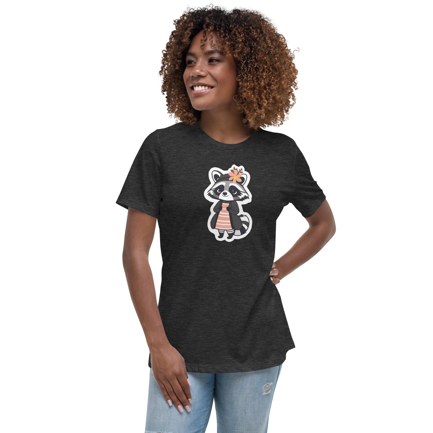 Raccoon Girl Women's Relaxed T-Shirt