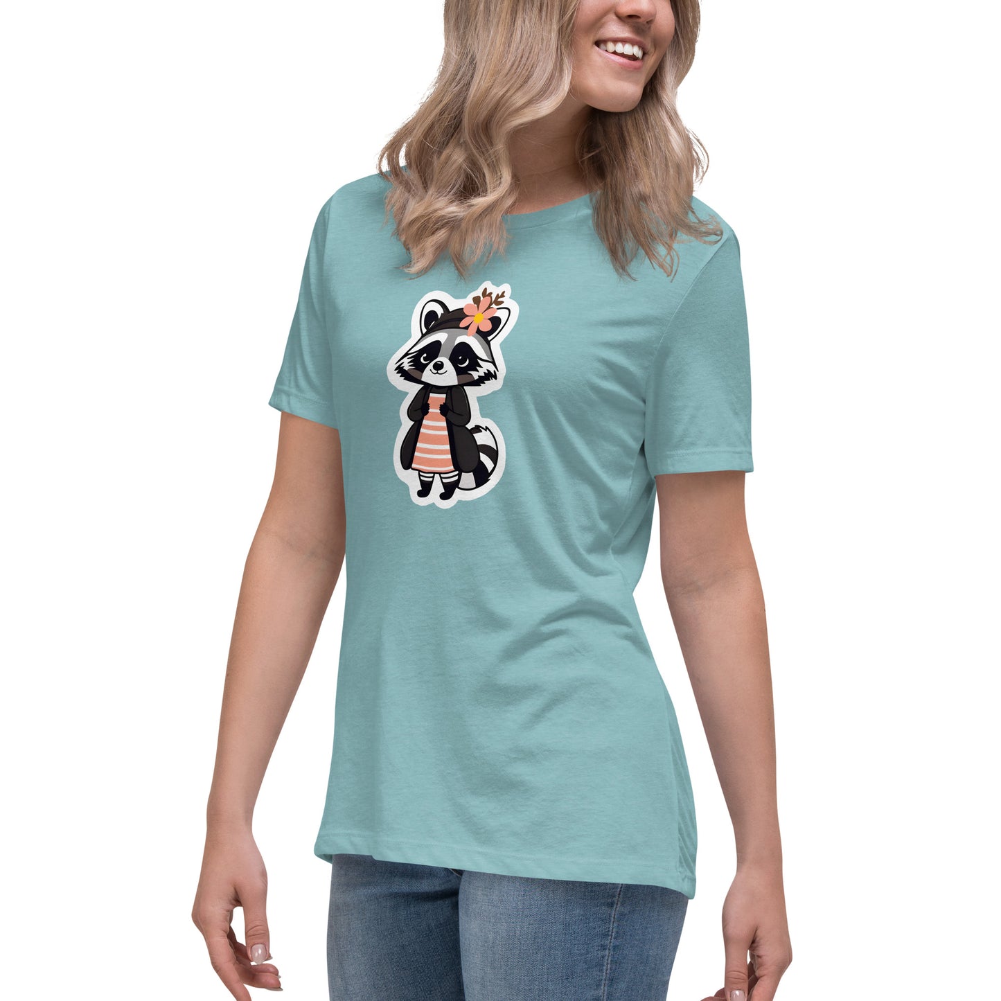 Raccoon Girl Women's Relaxed T-Shirt