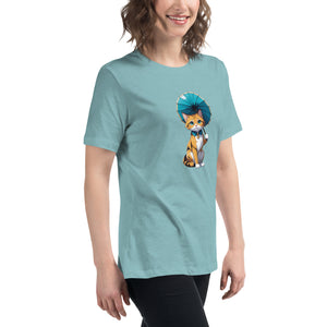 Kitten with Parasol Women's Relaxed T-Shirt