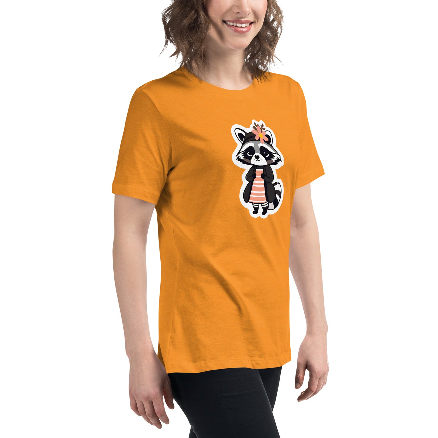 Raccoon Girl Women's Relaxed T-Shirt