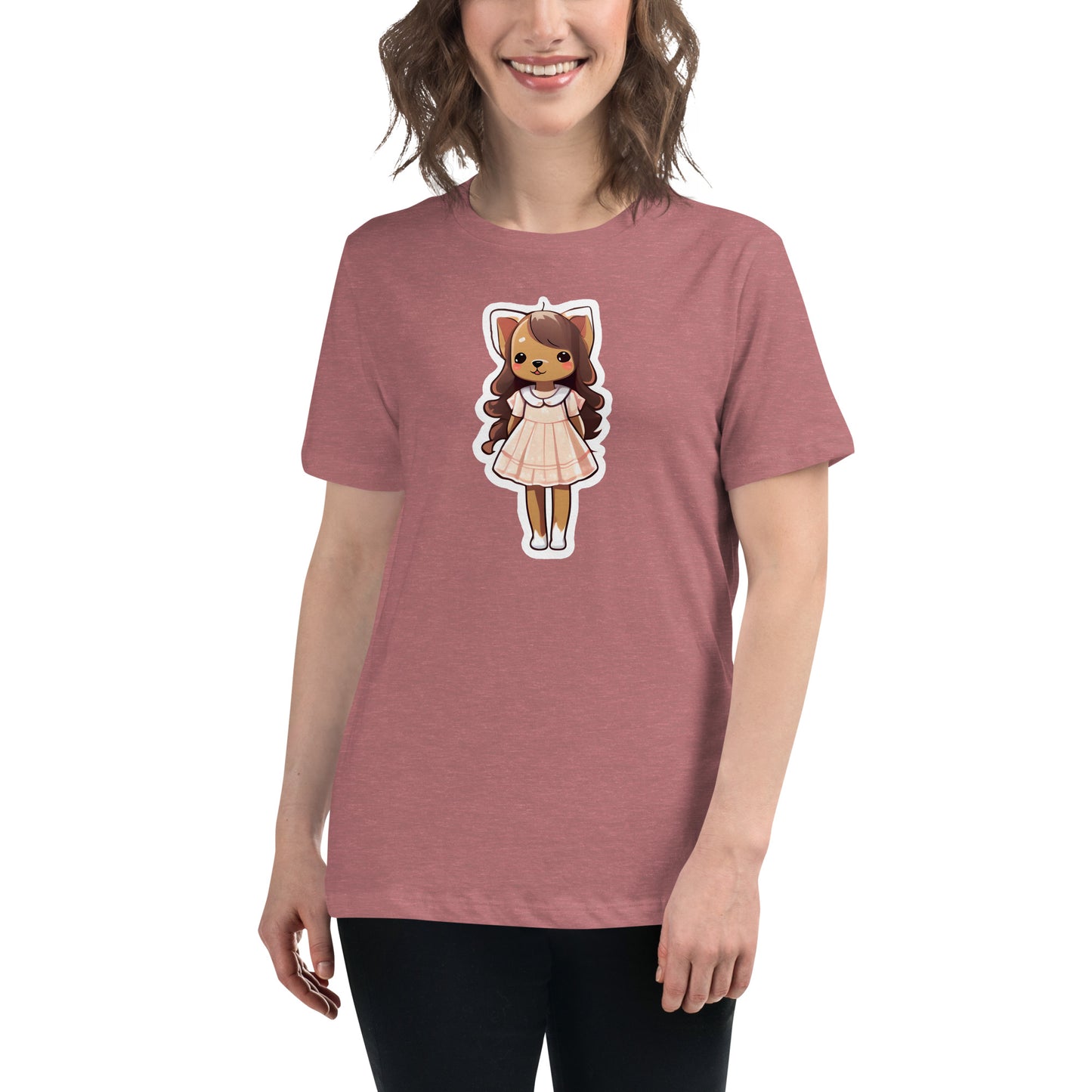 Puppy in a Dress Women's Relaxed T-Shirt