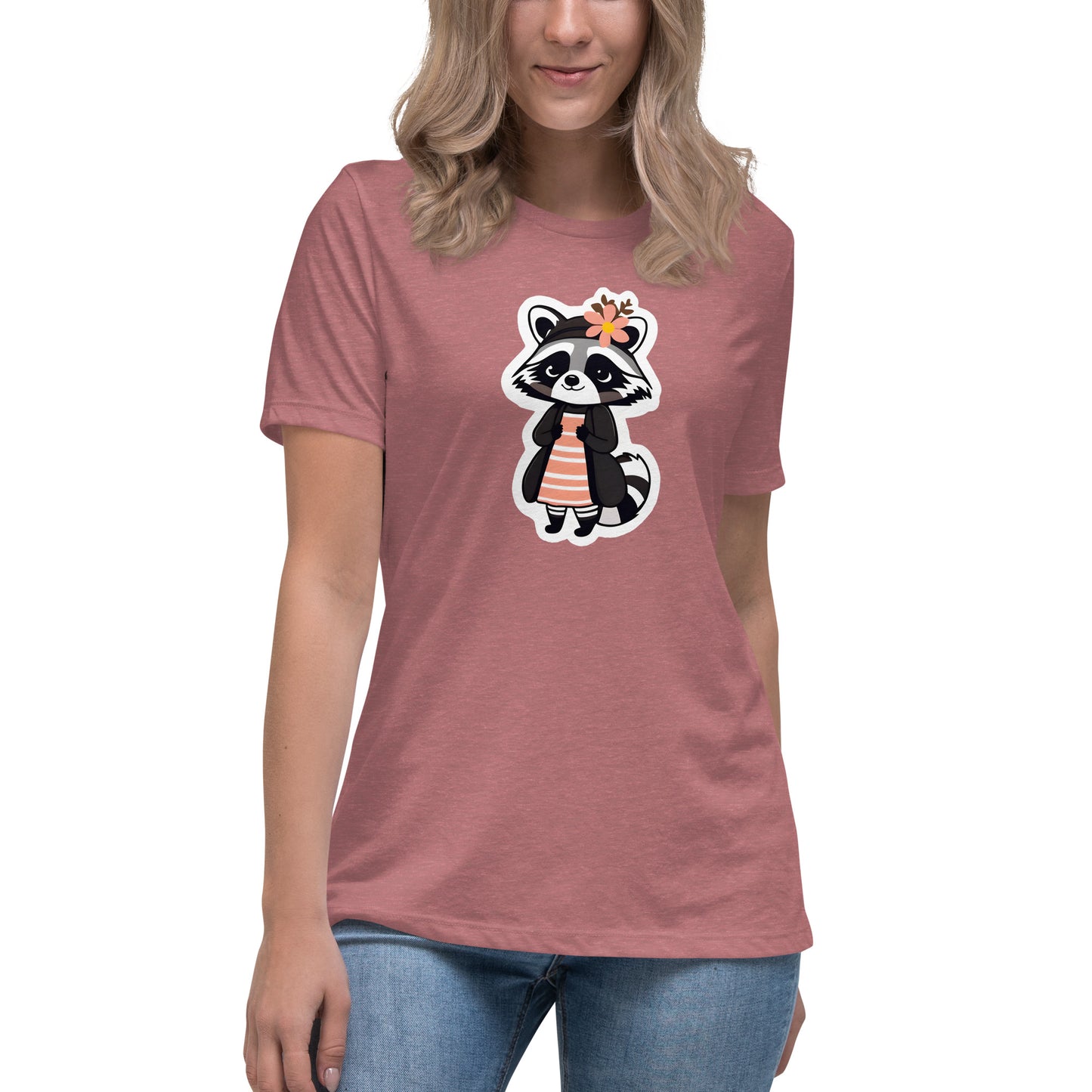 Raccoon Girl Women's Relaxed T-Shirt