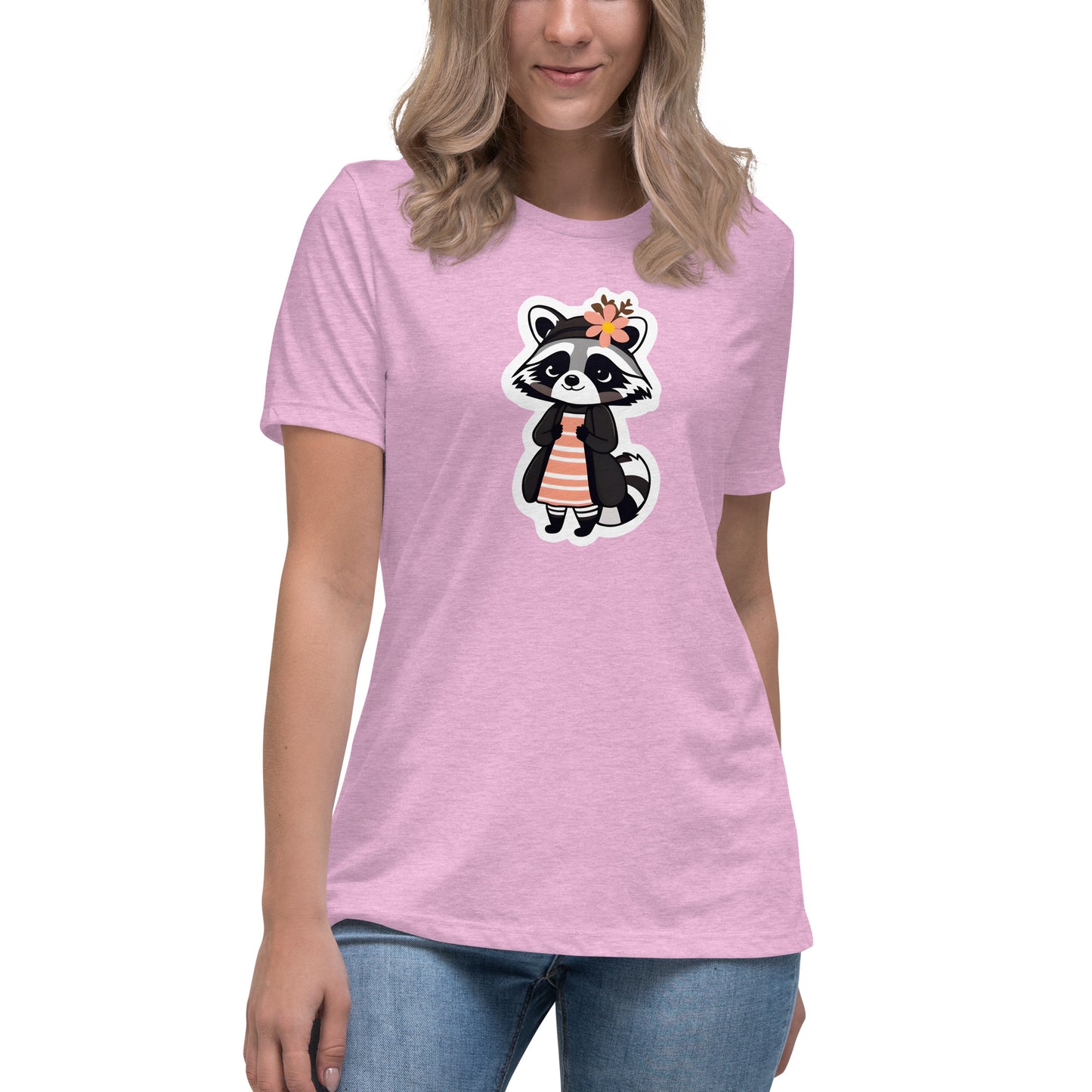 Raccoon Girl Women's Relaxed T-Shirt