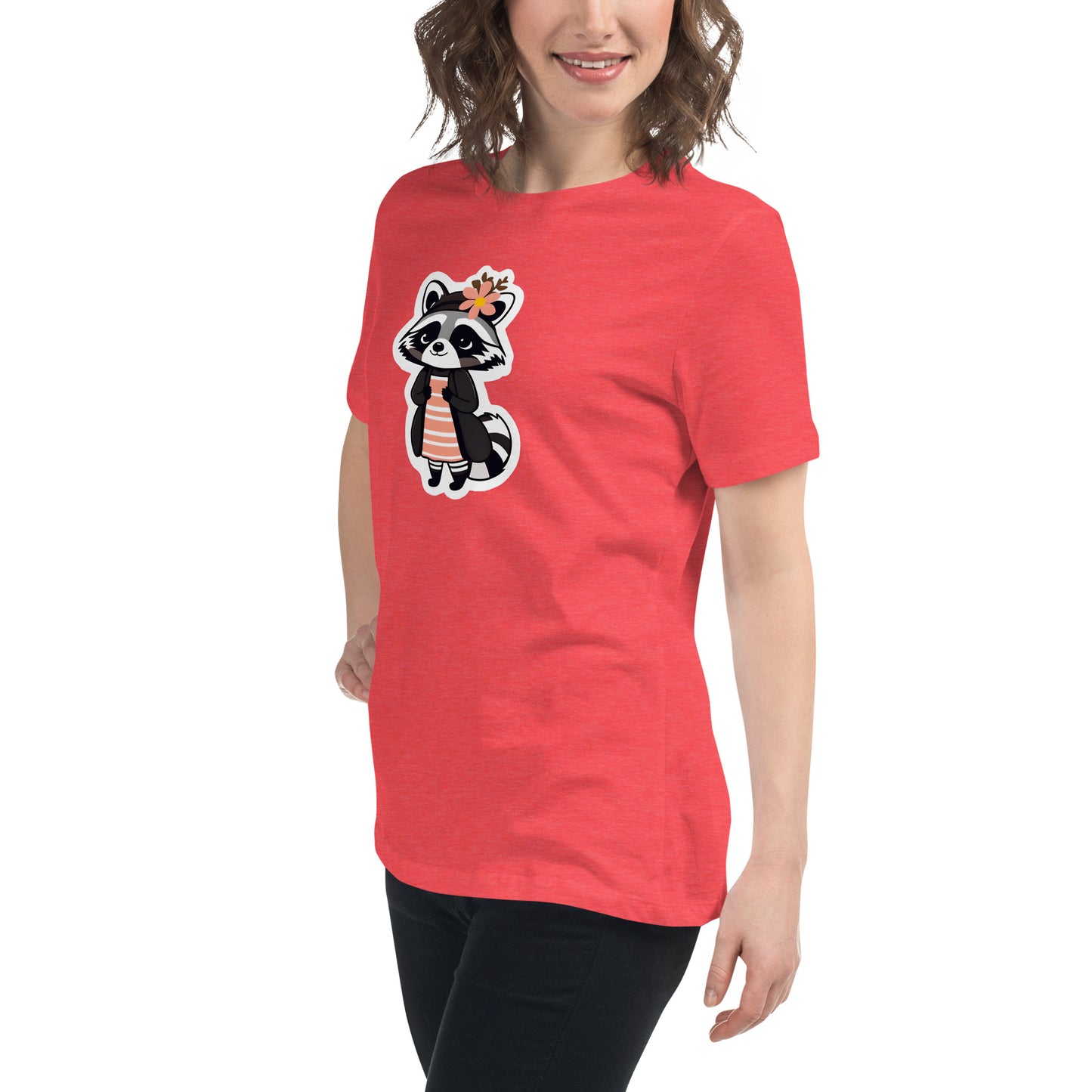 Raccoon Girl Women's Relaxed T-Shirt